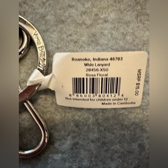 NWT Vera Bradley Rosa Floral wide lanyard - 2 lanyards included - Picture 3 of 6